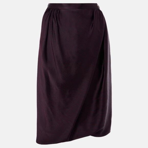 Vivienne Westwood Black Satin Draped Skirt - Picture 3 of 16